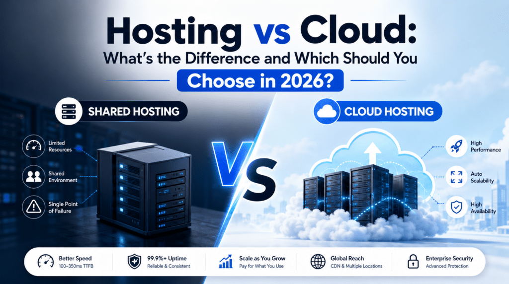 Cloud Hosting vs Shared Hosting