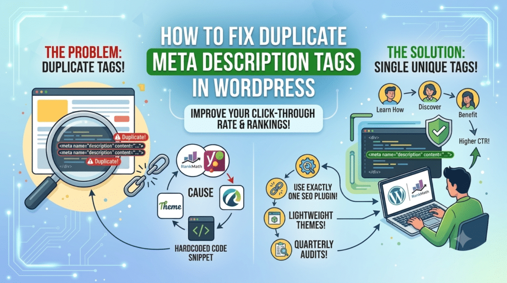 How to Fix Duplicate Meta Description Tags in WordPress