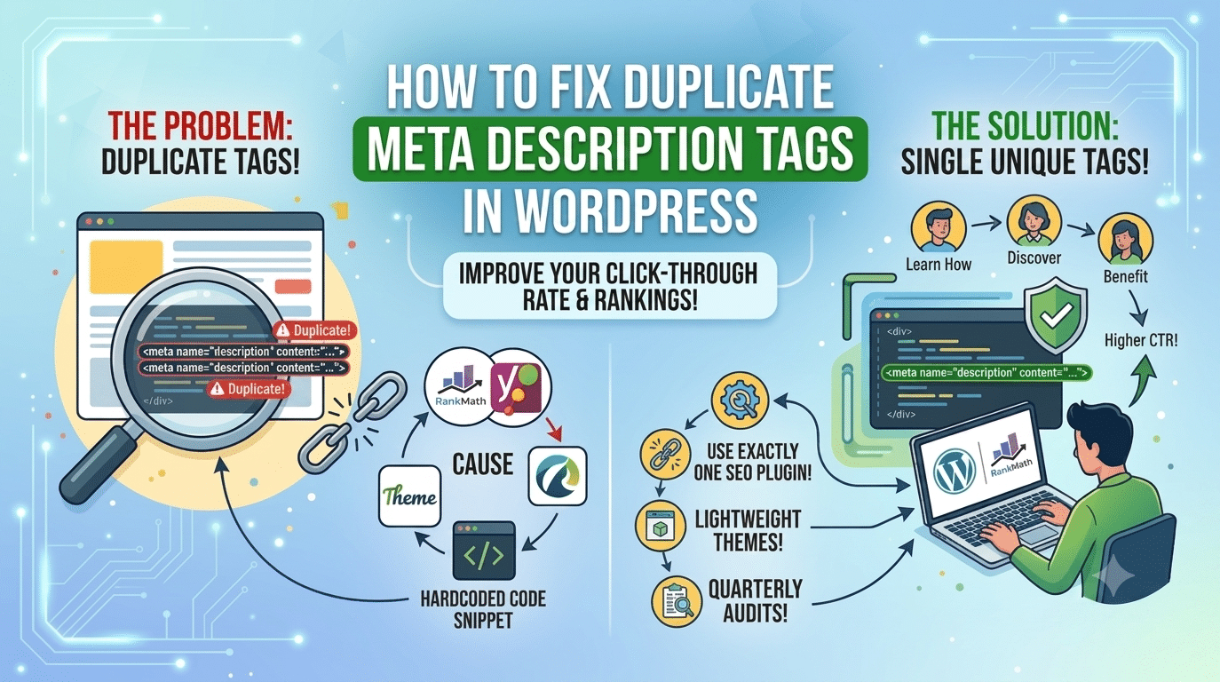 How to Fix Duplicate Meta Description Tags in WordPress