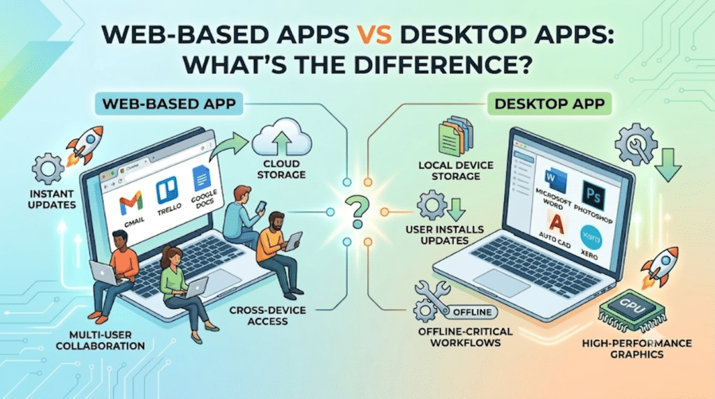 Web-Based Apps vs Desktop Apps What’s the Difference