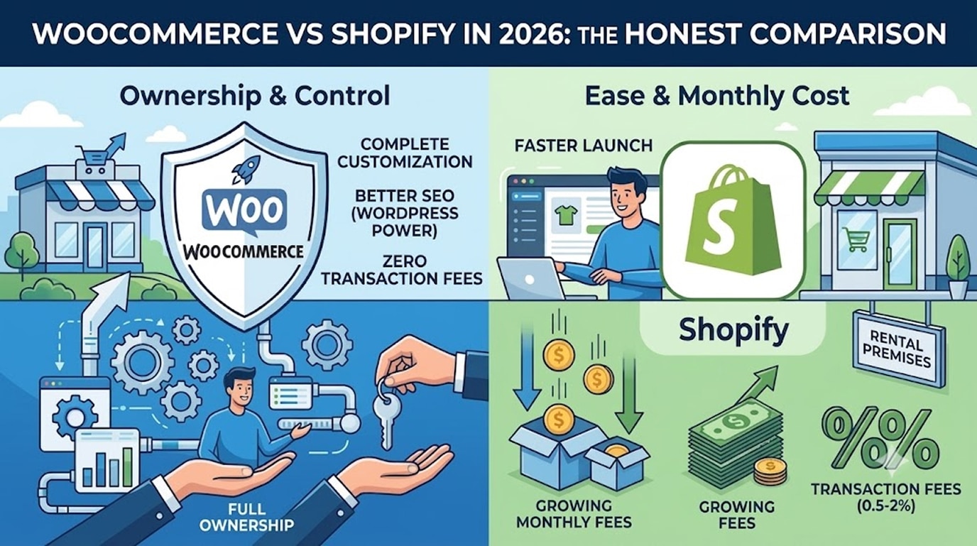 WooCommerce vs Shopify in 2026 The Honest Comparison for Growing Stores